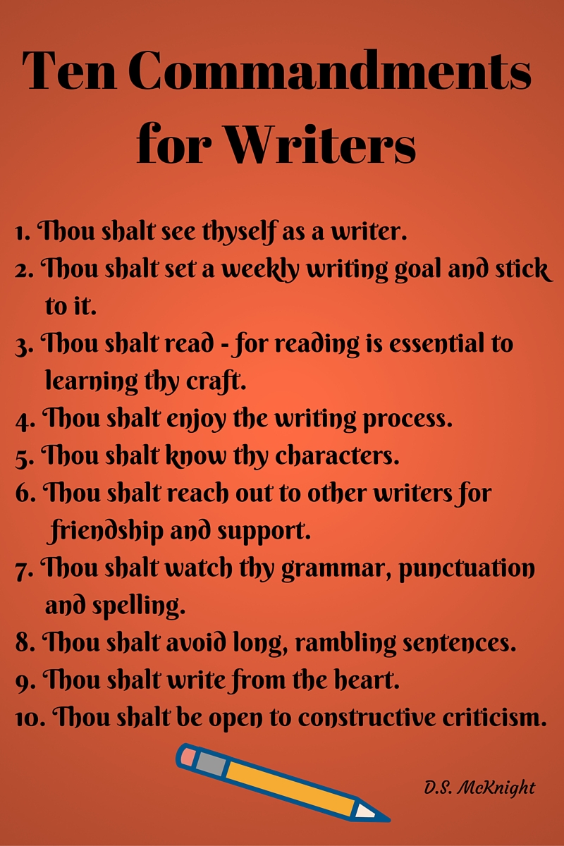 Ten Commandments for Writers (1)